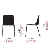 Stackable polypropylene chair Spasovo