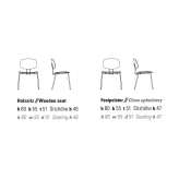 Stackable plywood chair Baune