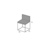Dacron® upholstered chair Mebane