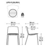 Stackable polypropylene chair Mysen