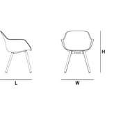Polypropylene chair Roure