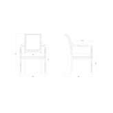 Beech chair with armrests Kitimat
