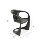 Cantilever chair with armrests Zabnica
