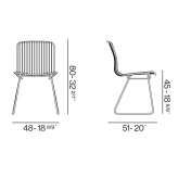 Powder-coated steel chair Catoosa
