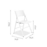 Folding plastic chair Bennwihr
