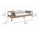 Two-seater garden sofa Natters