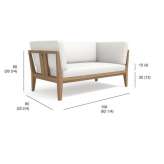 Batyline® Canatex two-seater garden sofa Jicolapa