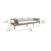 3-seater garden sofa Natters
