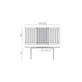 DurelTOP extendable rectangular garden table Pervari