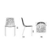 Aluminiowe krzesło ogrodowe z możliwością sztaplowania Bethalto