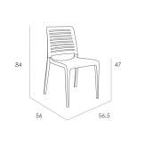 Garden chair made of polypropylene, stackable Wyrzysk
