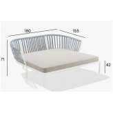 Garden bed in aluminum and fabric Hirel