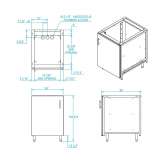 Stainless steel cabinet Wesley