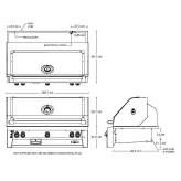 Built-in steel gas grill Bitonto
