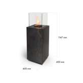 Outdoor free-standing fireplace for Dekton® bioethanol Doues
