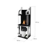 Built-in free-standing fireplace Neodesha