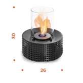 Table-top steel fireplace for bioethanol Buetzow