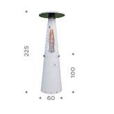 Outdoor free-standing LPG heater Gilford