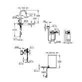 Metal kitchen tap/drinking water dispenser Lamonzie