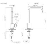 Single-lever kitchen faucet Tollose
