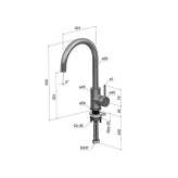 Single-lever kitchen faucet with swivel spout Kavacik