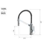 Single-lever kitchen faucet with swivel spout Harze