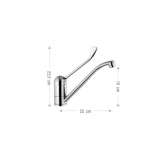 Single-lever kitchen faucet with swivel spout Tomochic