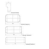 Modular sectional sofa Chetani
