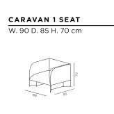 Fotel skórzany z podłokietnikami Carugate