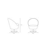 Swivel chair with armrests Kotovo
