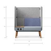 1.5-seater bench with dimming panel and electrification Estollo