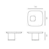 Cimento® rectangular coffee table Matrice