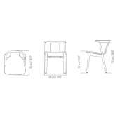 Beech chair with armrests Vranic