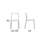 Stackable polycarbonate chair Boldur