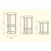 Steel and wood stool Karachev