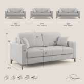 Fabric fold-out sofa with removable cover Phaeton