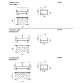 3-seater fabric sofa Lotzorai