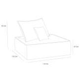 4-seater sectional fabric sofa Horodlo
