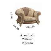 Armchair with armrests Akron