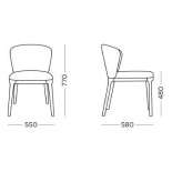 Upholstered chair Spassk