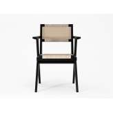 Solid wood chair with armrests Igesti