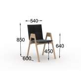 A chair with armrests that can be stacked Isny