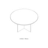Round dining table Arta