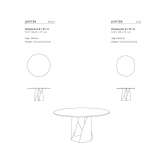 Round marble table Petresti