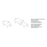 Extendable rectangular wooden table Weichs