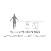 Estremoz oval marble dining table Morre