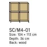 Aluminum and wood storage cabinet Sabadell