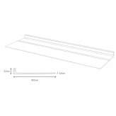 Kitchen shelf with a rack for glasses and 6 places for plates Kodyma