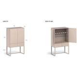 Bar cabinet with integrated lighting Coylton