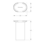 Freestanding oval Luxolid® washbasin Neiba